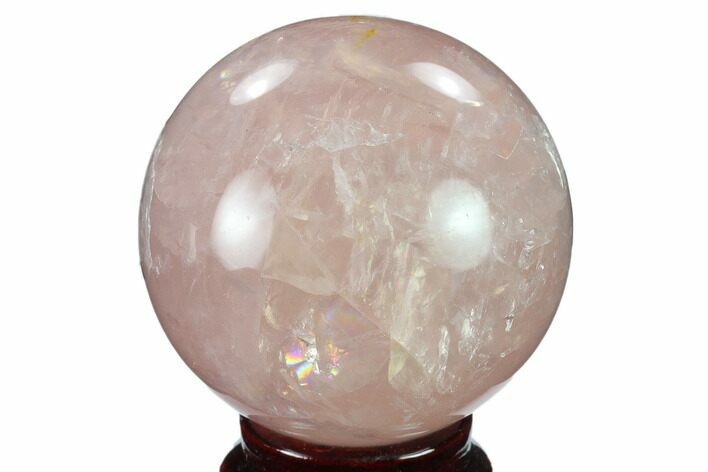 Polished Rose Quartz Sphere - Madagascar #133776